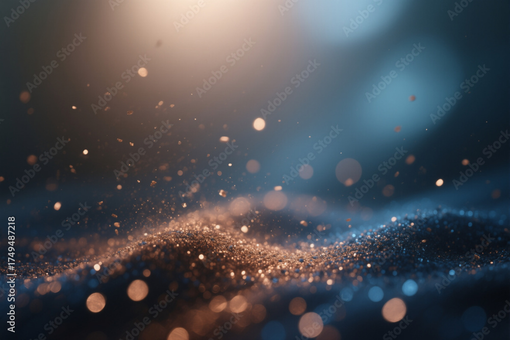 Obraz premium Microscopic biological cells with glowing nuclei in pastel colors