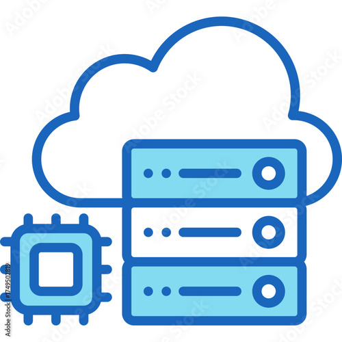 Bare Metal Server blue icon