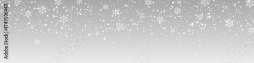 Vector Realistic PNG of falling snowflakes on transparent background. Winter snow overlay with frosty flakes for Christmas scenes or cold atmosphere effects.