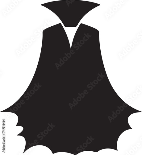 silhouette of modern  Vampire cape