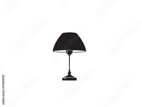 Adjustable Desk Lamp Vector – Modern Workspace Lighting Icon