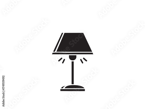 Adjustable Desk Lamp Vector – Modern Workspace Lighting Icon