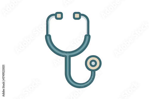 Medical stethoscope instrument used for diagnosis, health checkups, and cardiology