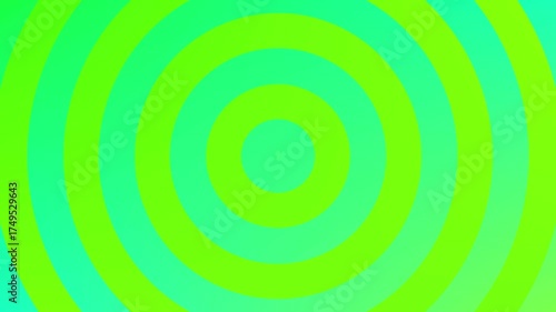 Green simple abstract moving circles background, geometric animation