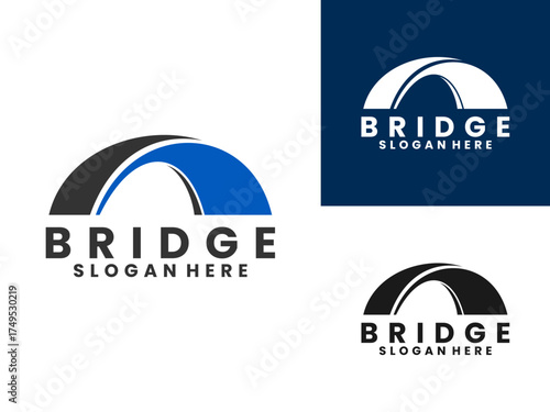 Bridge logo design vector template. Modern Bridge logo design. Company logo inspirations