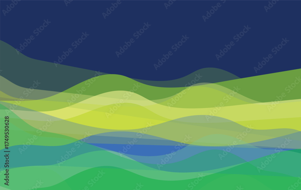 Obraz premium abstract colorful waving shape background