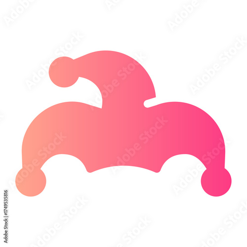 clown hat gradient icon