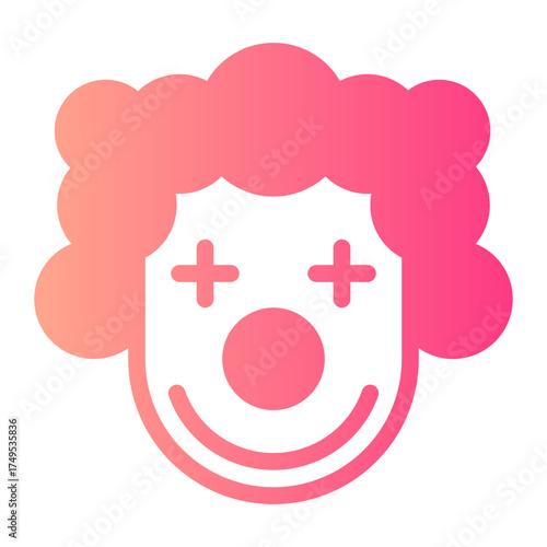 clown gradient icon