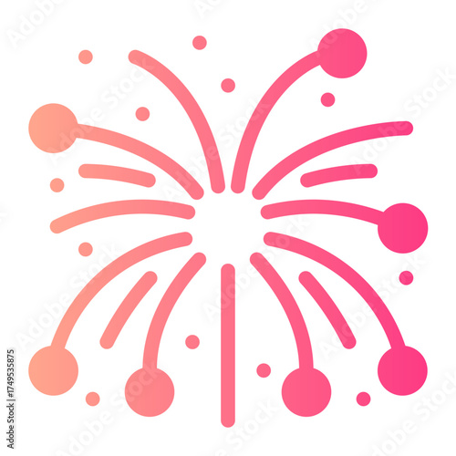 fireworks gradient icon
