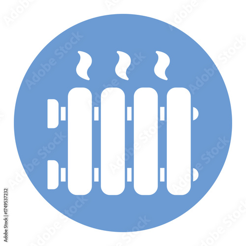 Heater core Vector icon which can easily modify or edit