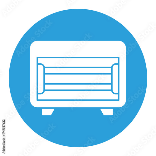 Electric heater Vector icon which can easily modify or edit