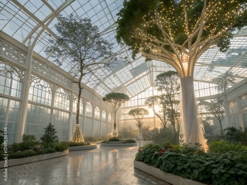 Wallpaper Mural  The Sanctuary of the Mind: A Greenhouse for Peaceful Thoughts Torontodigital.ca