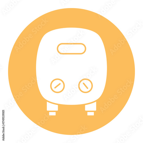 Electric heating Vector icon which can easily modify or edit