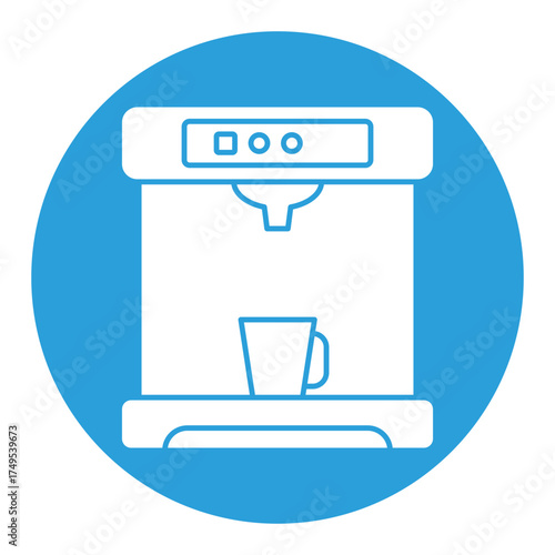 Coffee brewer Vector icon which can easily modify or edit