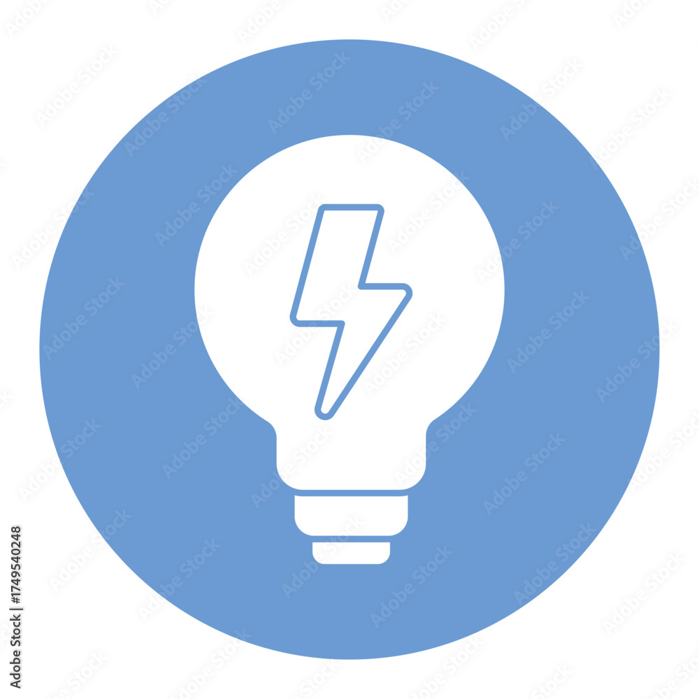 Fototapeta premium Electrical energy Vector icon which can easily modify or edit