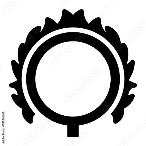 fire ring glyph icon