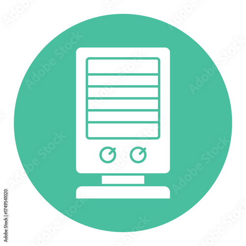 Electric heater Vector icon which can easily modify or edit