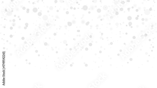 Abstract transparent snowfall overlay, winter background template. Falling snow, particles bokeh, light effect, background for weather. Freeze, frost, blizzard.