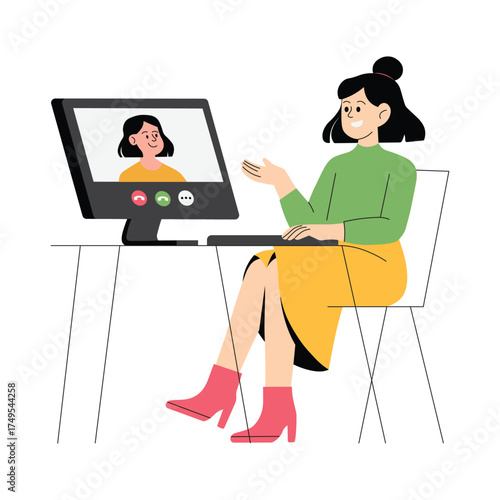 Zooming in to check candidate details and profile info illustration