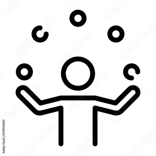 circus line icon