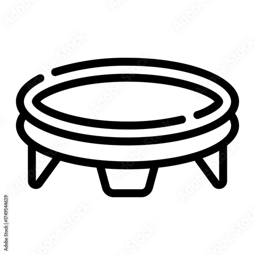 trampoline line icon
