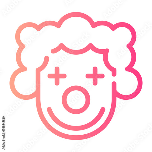 clown gradient icon