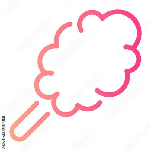 cotton candy gradient icon