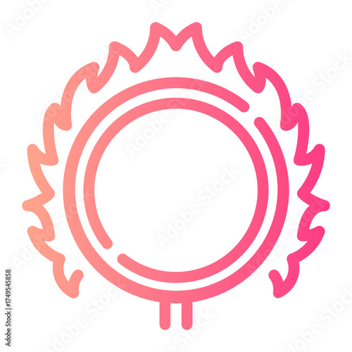 fire ring gradient icon