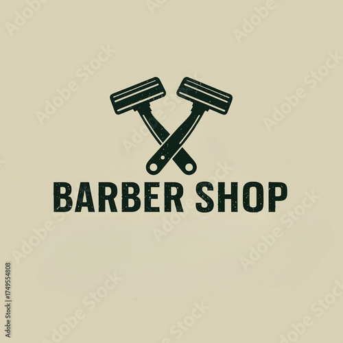 logo for a barber shop