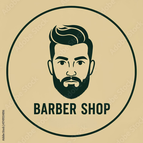 logo for a barber shop