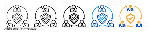 Accountability Different Style Icons Set Vector Illustration.