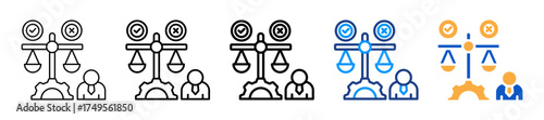 Business Ethics Different Style Icons Set Vector Illustration.