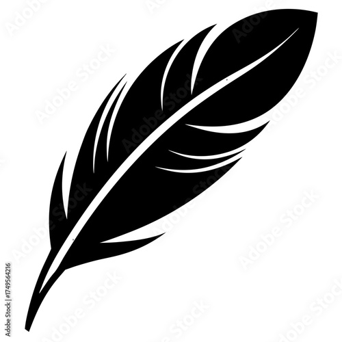 feather pen vector