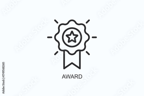 Award Icon Or Logo Isolated Vector Illustration