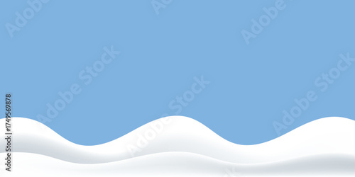 Cow's milk wave design element for healthy drink products