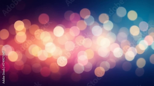 Abstract Bokeh Lights Background with Vibrant Colors and Soft Focus.