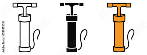 Air pump icon vector. maintenance, repair, and roadside assistance visuals symbol. vector illustration.
