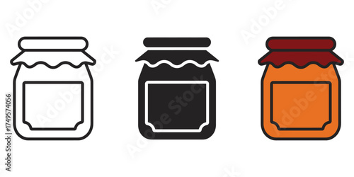Jelly jam icon vector. natural, organic food and wellness products symbol. vector illustration.