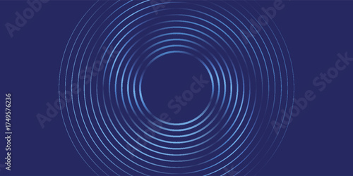 Bright blue dynamic abstract vector background with diagonal lines. 3d cover of business presentation banner for sale event night party. Fast moving soft circle wave line stripe decoration
