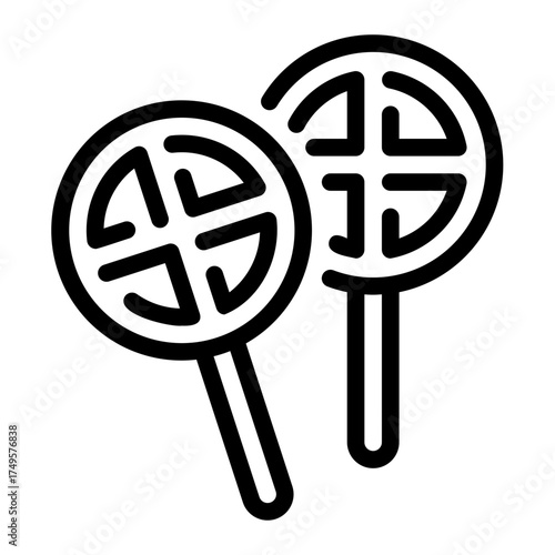 lolipop line icon
