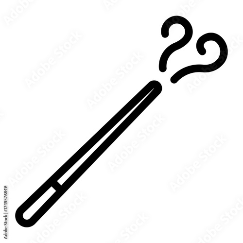 magic wand line icon