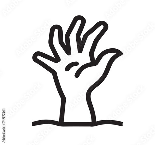 Outstretched Hand Emerging From Water: Illustration Of Help, Rescue, And Hope