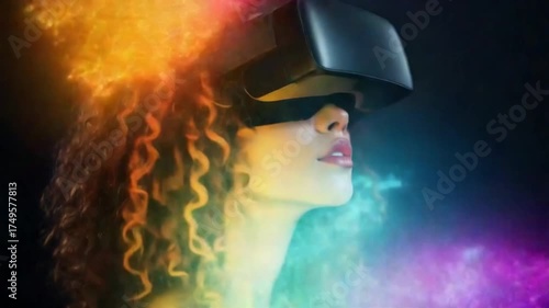 Virtual Reality Immersion - Exploring New Worlds with VR Headset Technology.