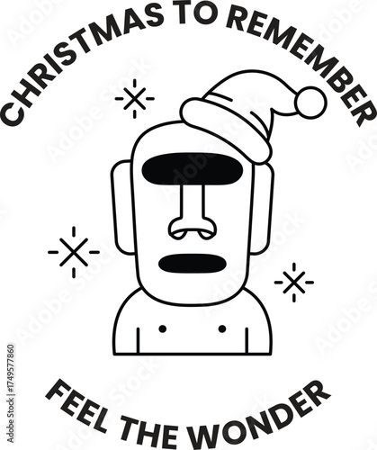 A man with a Christmas hat on his head