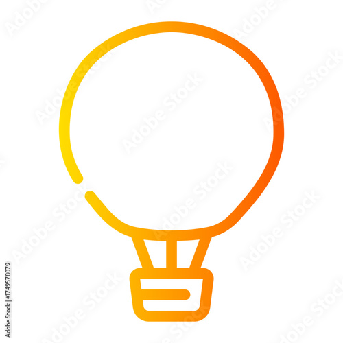 air ballon gradient icon