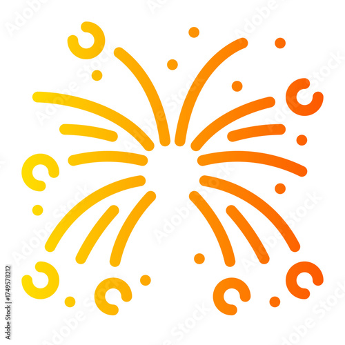 fireworks gradient icon