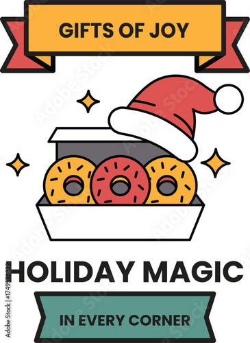 A poster for a holiday magic event in every corner