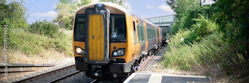 commuter suburban rural passenger train england uk