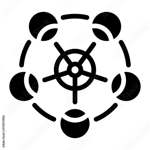 ferris wheel glyph icon