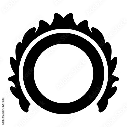 fire ring glyph icon